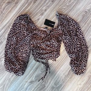 Flow-y cheetah crop top